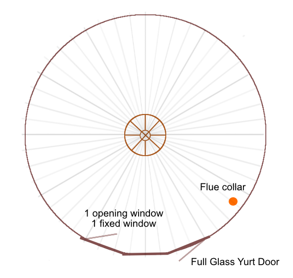 Plan of insulated 16ft yurt
